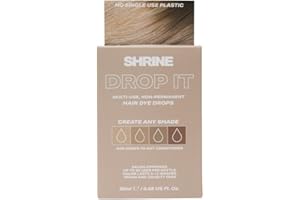 SHRINE Drop-It BRONDE Hair Dye Drops | Semi-Permanent Vegan Customisable Hair Colour | Mix with Conditioner | Cruelty-Free Temporary Bronde Hair Dye