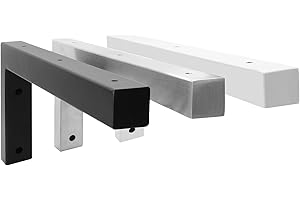 Natural Goods Berlin 2X Escuadras para Estanterías Ángulo | Montaje en Pared Sencillo | Escuadra de Carga Pesada para Lavabo y Estante de Pared | Soporte de Estante de Metal en Negro | 300 mm