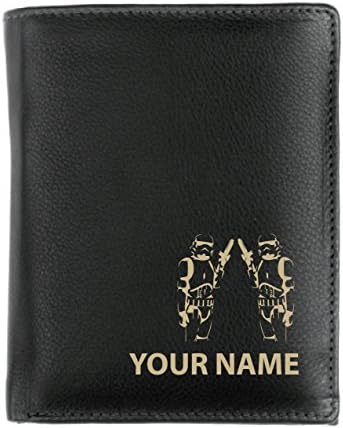 Personalised Mens Real Leather Wallet - Storm Troopers Design (Origin Style)