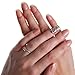 BOHEM Silver Jewellery Nail Art Classic Elegant Long, Medium