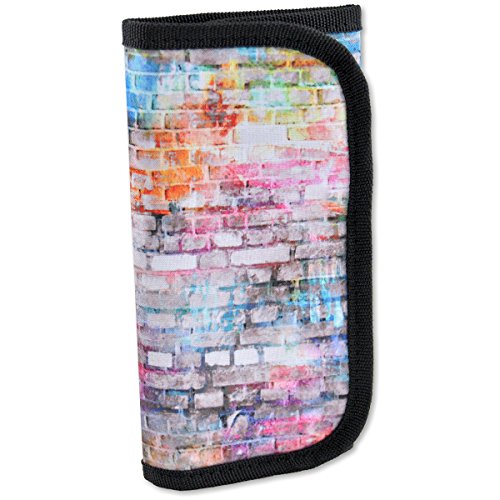 Preisvergleich Produktbild Zirkel- u. Mathematik-Set 12-tlg. Street Art Design - Farbwand: Im praktischen Etui mit Klettverschluss