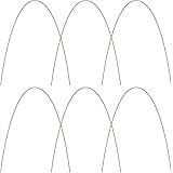 LIDEBLUE 6er-Pack Gewächshaus-Reifen für Pflanzenabdeckung, Metall-Gartenpfähle, frei biegbar, Wachstumstunnel für Gewächshau