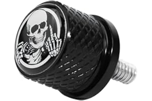 KBUYS Vis de Boulon de Selle en Acier Inoxydable Compatible avec Harley Davidson (Color : 4 Black)