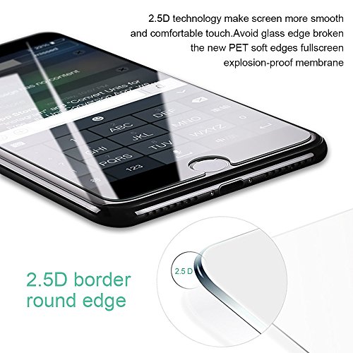 [3-Pack] Iphone/7Â Plus/6Â Plus 6S Plus, Tempered Glass Screen Protector onsonÂ® Tempered Glass Screen Protector Film Ultra Tough (0,33Â mm HD High Transparent) for Iphone/7Â Plus/6Â Plus 6S Plus
