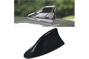 CGEAMDY Auto Haifischflossen-Antenne Abdeckung Verkleidung, FM/AM-Antenne, Hergestellt Aus ABS, Geringer Windwiderstand, für SUV, Trucks, Vans, Auto Tuning (Schwarz)