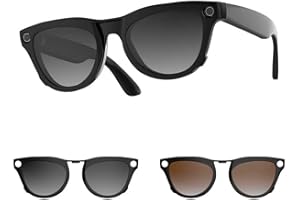 RCSTYLE HiBloks 2Pcs Polarized Clip-on Compatible with Ray-Ban Meta Skyler & Gen 2 (RW4010/RW4014 52-20), Discoloration Clip for Ray-Ban Meta Skyler Gen 2 Smart Glasses Color Changing Clip Set (Grey+Brown)