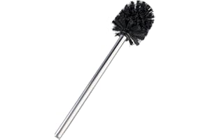 WENKO Brosse Rechange WC, Brosse WC avec Manche INOX Brillant, 37 x 13 x 8 cm