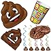 Produktbild 38-teiliges * EMOJIONS * Smiley Emoticons Party Set für Geburtstag mit Teller, Becher, Servietten und Jumbo Kackhaufen // Mottoparty Motto Geburtstag Haufen