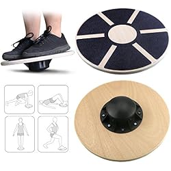Gifort Balance Board, Planche de thérapie, Plateau d'équilibre, Fitness Exercice coordination 39.5 cm de diamètre Pour Gym Fitness Réhabilitation Yoga Pilates Physiothérapie Exercice