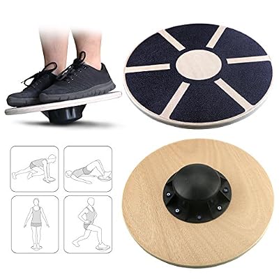 Gifort Emooqi Balance Board, Planche de thérapie, Plateau d'équilibre, Fitness Exercice coordination 39.5 cm de diamètre Pour Gym Fitness Réhabilitation Yoga Pilates Physiothérapie Exercice
