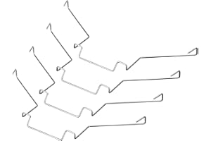 sourcing map Fläktklämmor för 10 cm CPU-kylfläns 4 st