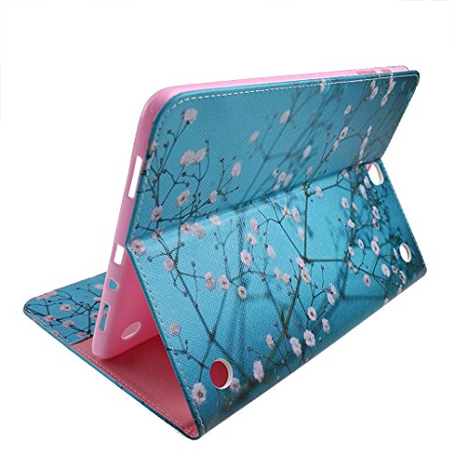 Moon mood® PU Leder Schutzhülle für Samsung Galaxy Tab A 9.7 T550(9.7 Zoll) mit TPU Rücken Bunte Malerei Standfunktion 3 Karten-Slot Flipcase - 4