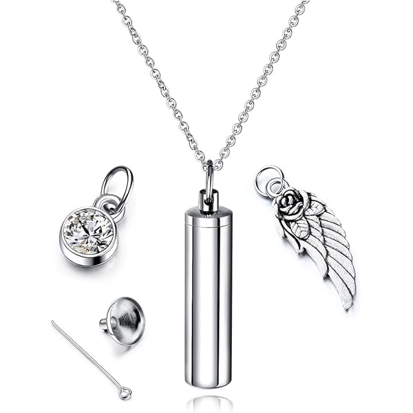 TANGPOET Collana di ceneri in argento 925 Collana di urna per ceneri Albero della vita Gioielli di cremazione commemorativa per ceneri Collana con ciondolo per uomini donne ragazzi ragazze