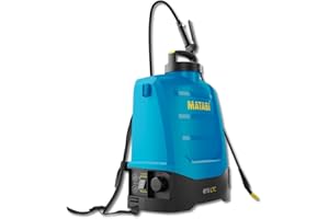 Pulverizador Eléctrico Matabi e15 LTC - Batería Extraible Li-Ion 20V - hasta 375L de Autonomía - Control Electrónico LTC - Correas Ergonómicas - Incluye 4 Boquillas - para Agricultura y Jardinería