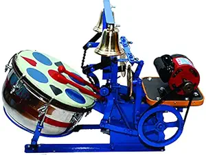 Gurukrupa musicals Electric Aarti Machine with 12 Inch Drum