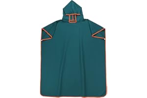 Coptiner Poncho Asciugamano fasciatoio con cappuccio, asciugamano in microfibra ad asciugatura rapida, leggero, asciugamano da spiaggia per adulti, piscina, surf, spiaggia (Blu)