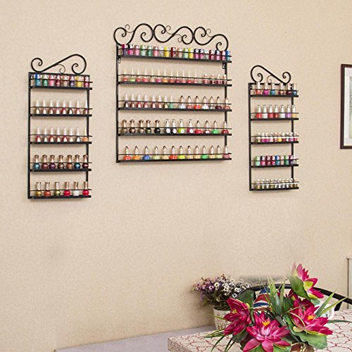 Yahee Nagellack Wandorganizer Aufbewahrung Anzeigen ätherischen Ölen zur Wandmontage 3 in 1 - 5