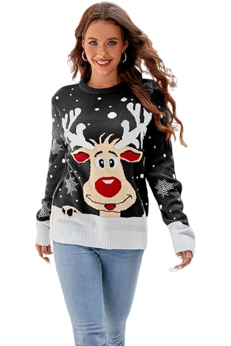 Weihnachtspullover Damen Partnerlook Weihnachtspullover Augustiner