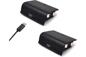 Numskull Xbox One Wireless Controller Rechargeable Battery Twin Pack and USB Type-C Charging Cable (Xbox One)