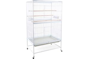 Flamingo Pet Products -Volière sumba Blanche 79 x 52 x 130 cm. pour Oiseaux.-FL-110227