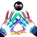 Produktbild Teepao LED Leuchtende Skelett-Handschuhe, Handschuhe Glow mit Multi Modi, Bunten Finger Beleuchtung für Vereine/Raves/Festivals/Halloween/Bonfire Night/Party/Spiele (Weiß) Mutilcolor