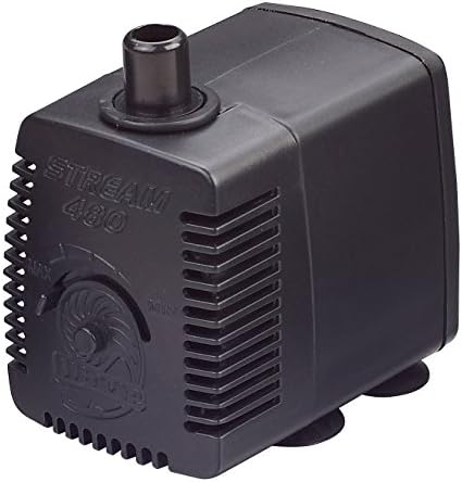 Amtra Stream 480 - Aquarium Pump for Water Turtles and Fishes, Electric and Submersible Max 520 Lt/h 220v - Small Submersible Pump Suctions Water from Aquariums and Ponds, Robust and Reliable