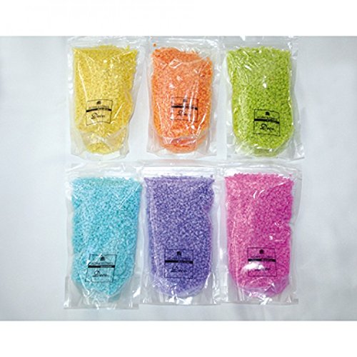 DEKOSAND - Dekorativer Sand - dekorativ, kreativ und farbenfroh - 800 Gramm ( 2 x 400 g ) - XL- Pack - hier in der Farbenkombination (Gelb / Türkis)