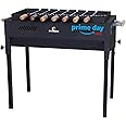 Backyard Charcoal Grill Barbeque with 7 Skewers & Charcoal Tray (Stellar Black)