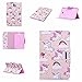 Price comparison product image Galaxy Tab A 10.1 Case [Free Stylus Touch Pen], Billionn Cute cartoon pattern PU Leather Flip Cover Shell Wallet Slim Stand Protective Cover for Samsung Galaxy Tab A 10.1 Inch SM-T580 / SM-T585 (Horse clouds)