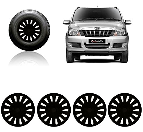 Auto Pearl - Premium Quality Car Full Caps Black 15inches Wheel Cover For - Mahindra Quanto RS.1649 (47.00% Off) - Amazon