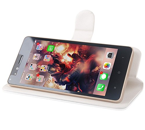 PREVOA Flip PU Funda Case Protictive para Gretel A7 Smartphone - BLANCO- reviews PREVOA Flip PU Funda Case Protictive para Gretel A7 Smartphone - BLANCO-