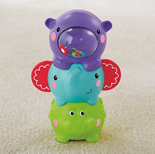 Mattel BGP41 – Fisher-Price Stapelfreunde, 3 niedliche Tiere - 7
