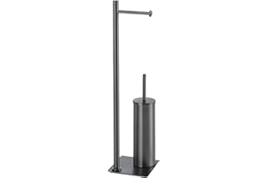 Gedy Trilly Gun Metal Uchwyt na papier toaletowy i uchwyt na toaletę