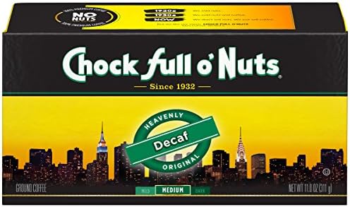 Chock Full O Nuts Original Decaffeinated Ground Coffee Decaf Refill Pack 311g