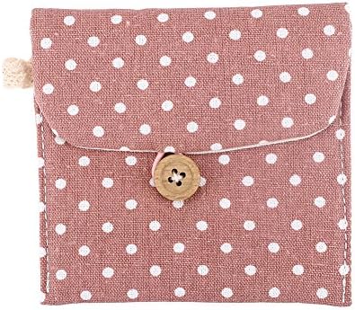 Hongch 2 Pack Lightweight Lady Linen Sanitary Napkin Towel Pad Small Mini Bags Case Pouch