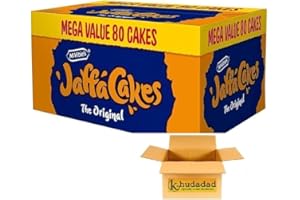 KHUDADAD Jaffa Cakes Mega Value Pack - 80 Cakes (4 x 20 Packs) | Delicious Chocolate Orange Light Sponge Cakes | Tea Time Snack | Fresh Sweet Treats for Desserts, Office Breaks, and Pantry Storage