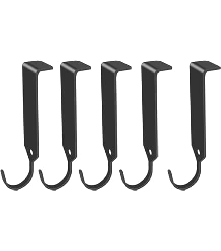 Dmore 59 cm magneetstrip messenhouder met 4 haken, zwart, zonder boren, inclusief plakband en schroeven voor messen, gebruiksvoorwerpen en gereedschap