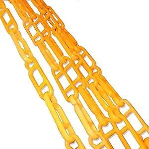 DIKANSHA Heavy Plastic Quality Plastic Chain Rope for Hanging of Plant Pot on Door Side- Set of 3 Pics