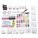 Anself Professional Nail Art Manicure Kits Decoration UV Gel Tool Brush Remover Nail Tips Glue Acrylic Kits DIY Set