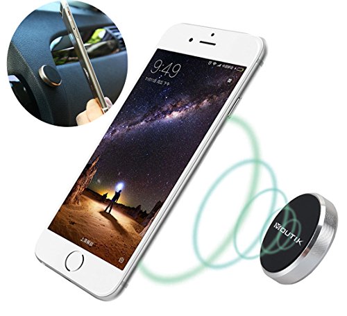 Moutik® Soporte Magnético Universal con Pegatinas Metalicas Iman Móvil Coche para iPhone Xs/X/8/7/6, Samsung Note, Huawei, Xiaomi y Otros Smartphones