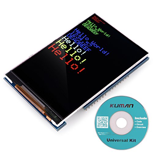 3.5 inch LCD for arduino Kuman UNO R3 TFT Screen with SD Card Socket for Arduino MEGA 2560 Board Module 3.5 zoll LCD Bildschirm SC3A