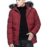 Luckycat Herren Wintermode Hoodie Camouflage Printing verdickte Baumwolle gepolsterter Mantel Winterjacke Steppjacke Daunenjacke Parka Mäntel Jacken