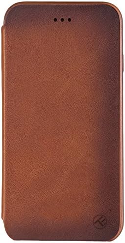 Tellur Premium Leather Flip Folio Slim Book Case for Samsung S8 - Brown