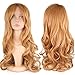Popamazing Multicolor Various Women's Sexy Fancy Dress Wigs Cosplay Costume Ladies Full Wig Party (Size D(Long Wavy Wig + Wig Cap), Blonde)