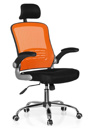 Hjh Office Vendo Net Silla de oficina Multicolor (Orange/Black) 50x58x113 cm