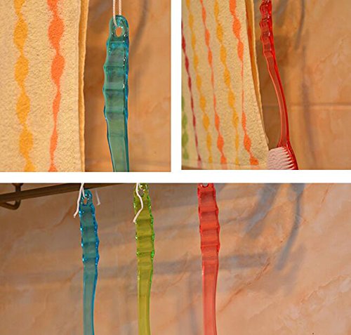 leisial Kunststoff-Bad-Dusche Rücken Peeling Bürste mit langem Griff für Bürste Reinigungsbürste mit Rücken, rot 36.5 * 7 * 3 cm 36.5*7*3cm grün - 8