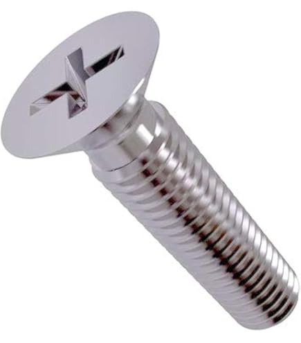 Verzonken lenskopschroef met sleuf M6 x 10 mm DIN 964 RVS A2-70 (500 stuks