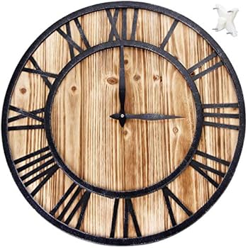 Abitarte Orologio da Parete grande in verticale Cristel max con numeri romani- in 2 varianti - Sweethome