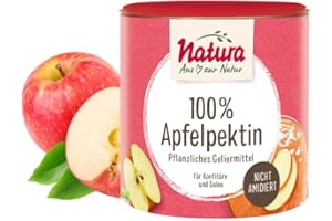 ‎NATURA Natura 100% Apfelpektin – 200g – Pflanzliches Geliermittel ohne Zucker aus reinem Pektin – vegan und glutenfrei – Ideal zur Konfitüren- und Marmeladenherstellung