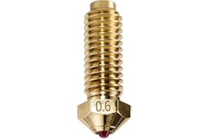 DUROZZLE Ruby Tip Ugello 0,6 mm per stampante 3D Anycubic Kobra 2, temprato e resistente all'abrasione per una produzione additiva precisa (cobra 2, 0,6 mm)